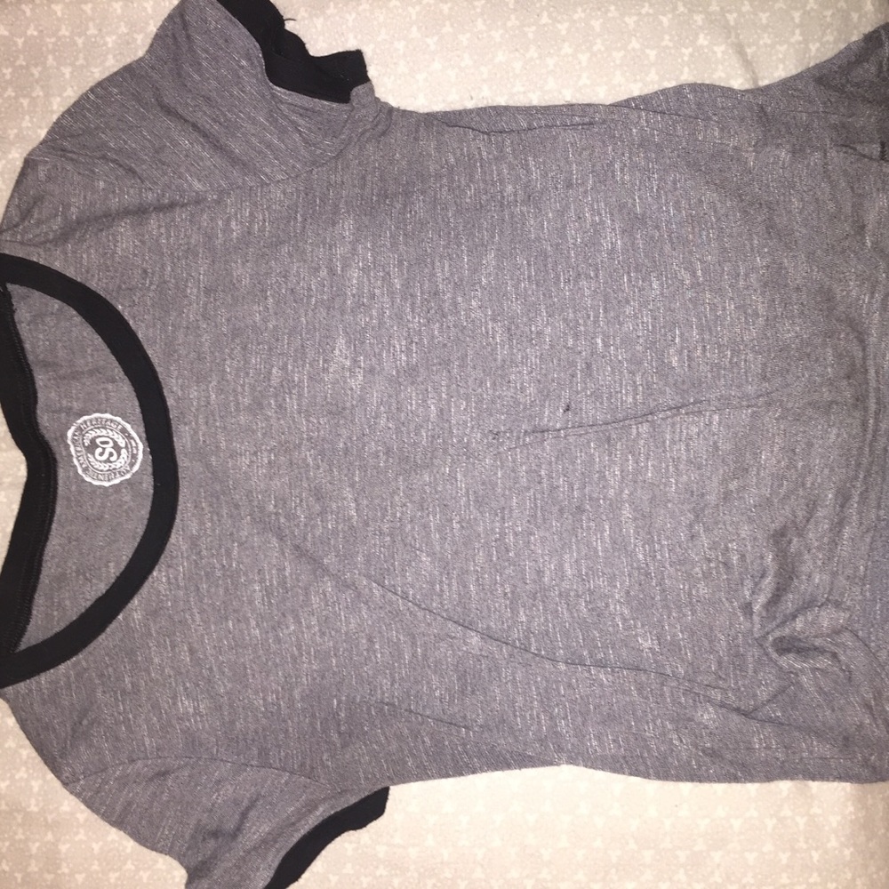 Grey and Black SO tee